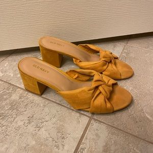 Blocked Heels Mustard Yellow by Old Navy